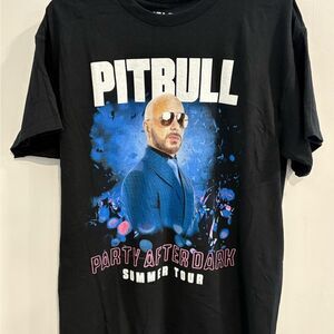 Pitbull Party After Dark Tour Black T-Shirt